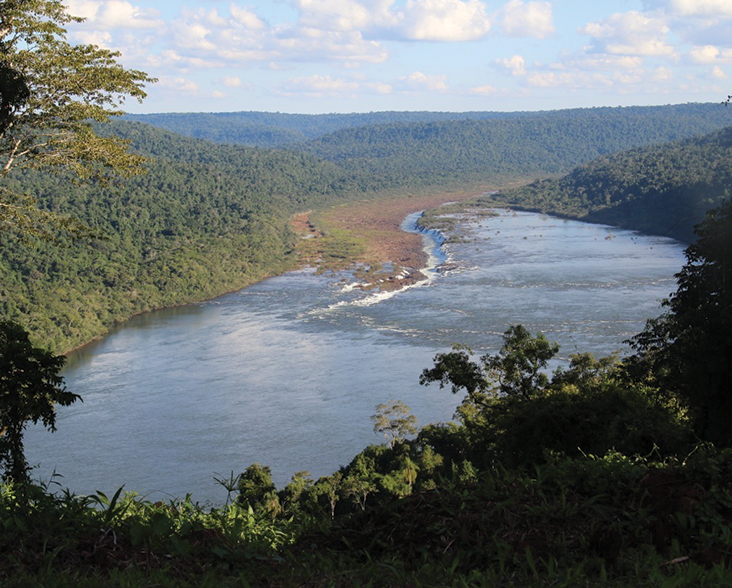 A view of river valley in the Emerald Green Corridor