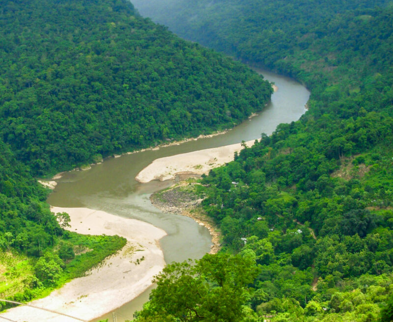 A view of a valley in the Siju-Rewak Corridor, Garo Hills.